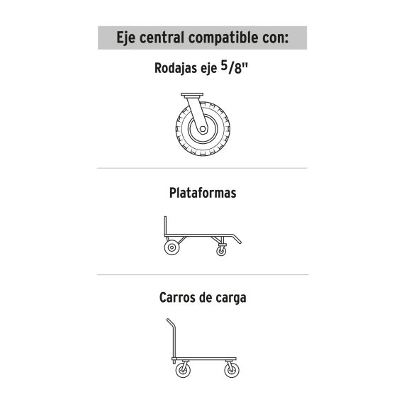 RUEDA SOLIDA TRUPER  9" RD-92 P/CARRO YEGUA  45487 - Imagen 2