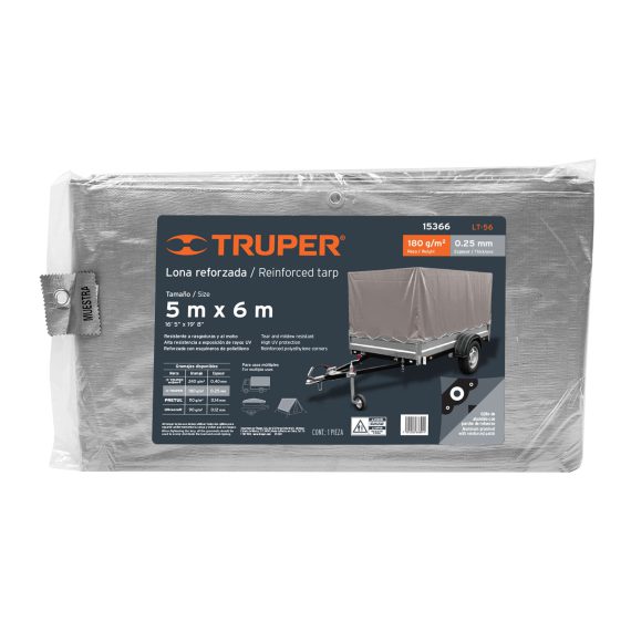 LONA CARPA REFORZADA TRUPER 5X6 LT-56 15366