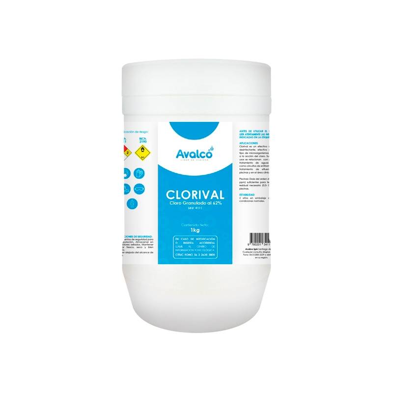 Clorival - Cloro Granulado 1 Kg