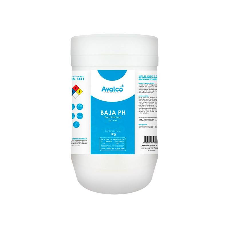 Low Val - Baja PH en Polvo para Piscinas 1 Kg