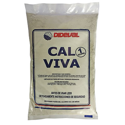 CAL VIVA (1-KG) OXIDO DE CALCIO (MOLIDA) DIDEVAL